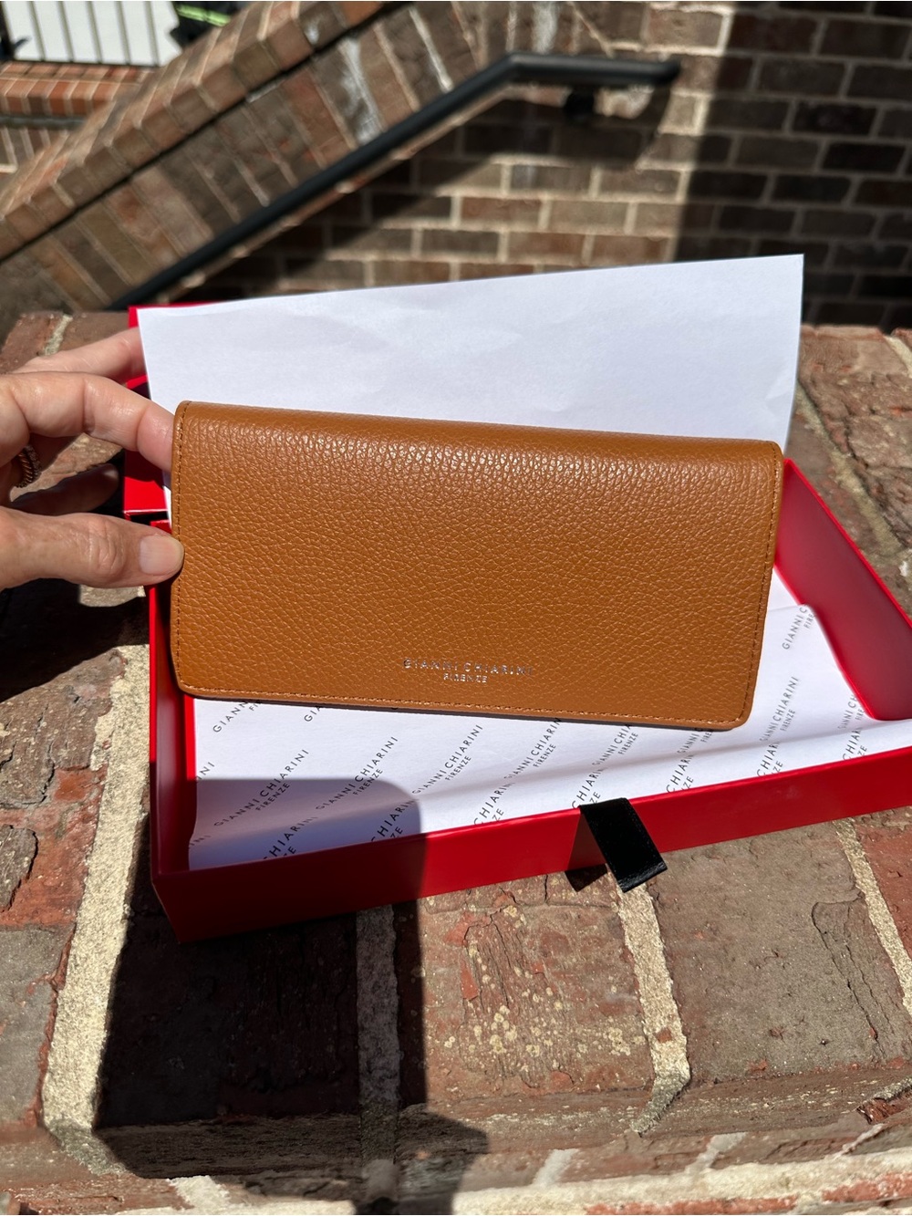 Gianni Chiarini Wallet, warm coffee. NWT